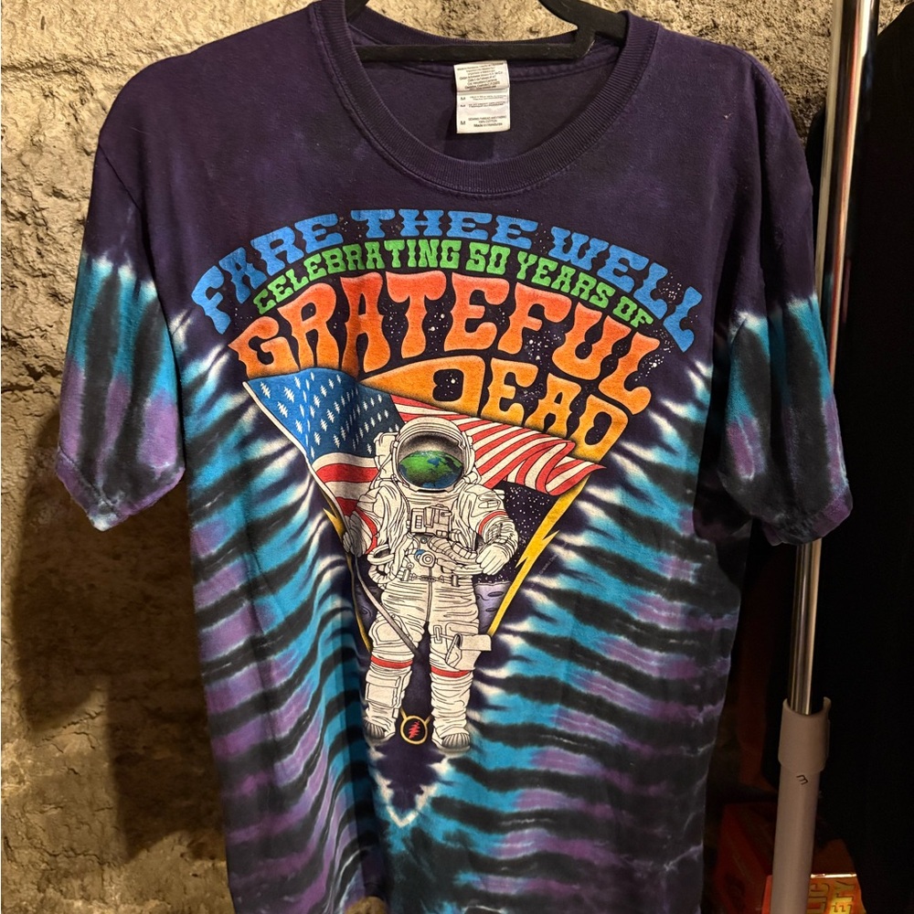 Grateful Dead ‘Fare Thee Well’ Astronaut Tie Dye Shirt Size Medium